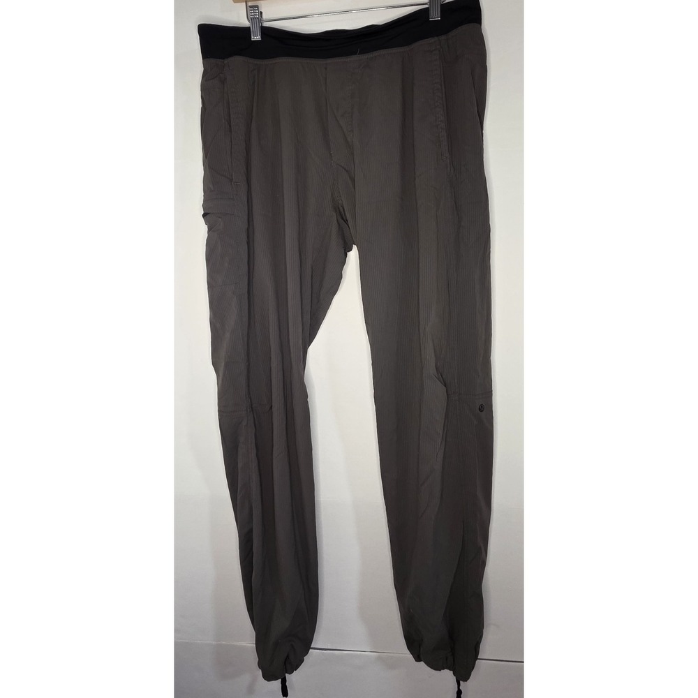 Lululemon Mens‎ Size 34 Large Gray Elastic Waist Drawstring Pant - Picture 2 of 11